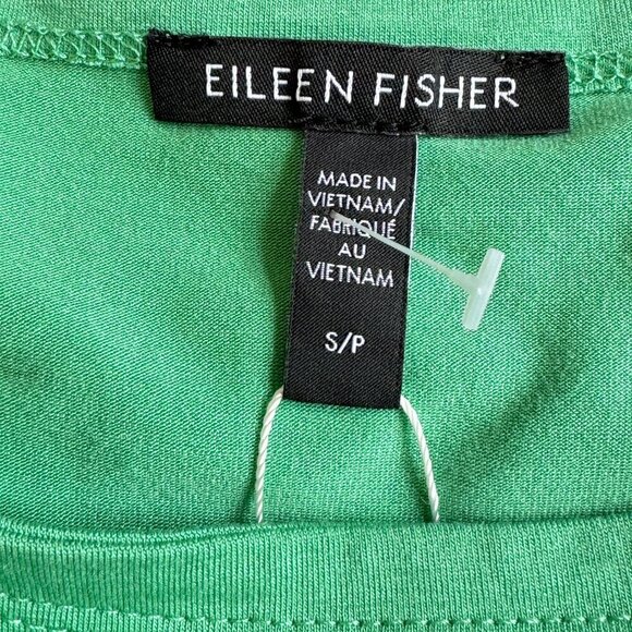 Eileen Fisher NEW Tunic Tencel Stretch Jersey Bateau Neck Top Sea Green   Small - Picture 4 of 10